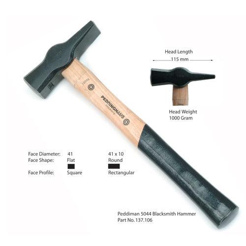 Peddiman 5044-1000 Gram Blacksmith Hammer by Peddinghaus - Otto Frei