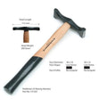 Peddiman 53-200 Gram Raising Hammer by Peddinghaus