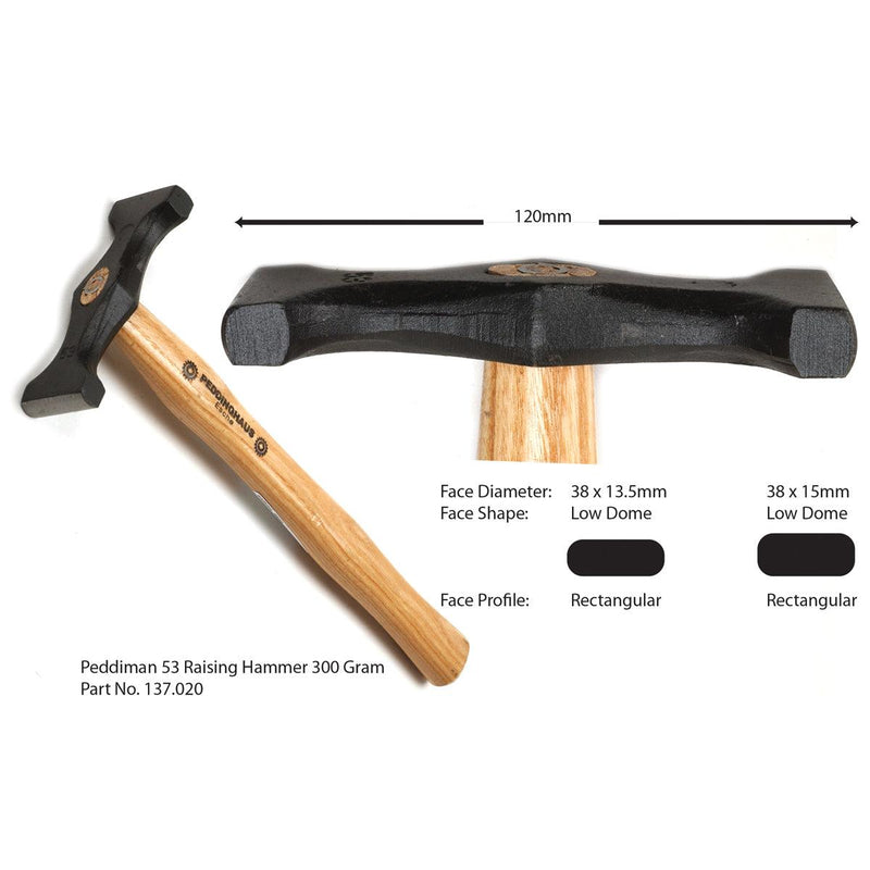 Peddiman 53-300 Gram Raising Hammer by Peddinghaus - Otto Frei
