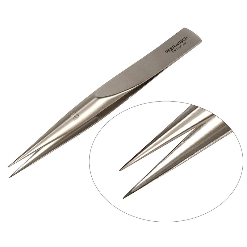 Peer-Vigor Boley Style BB Nickel Plated Steel Tweezers - Otto Frei