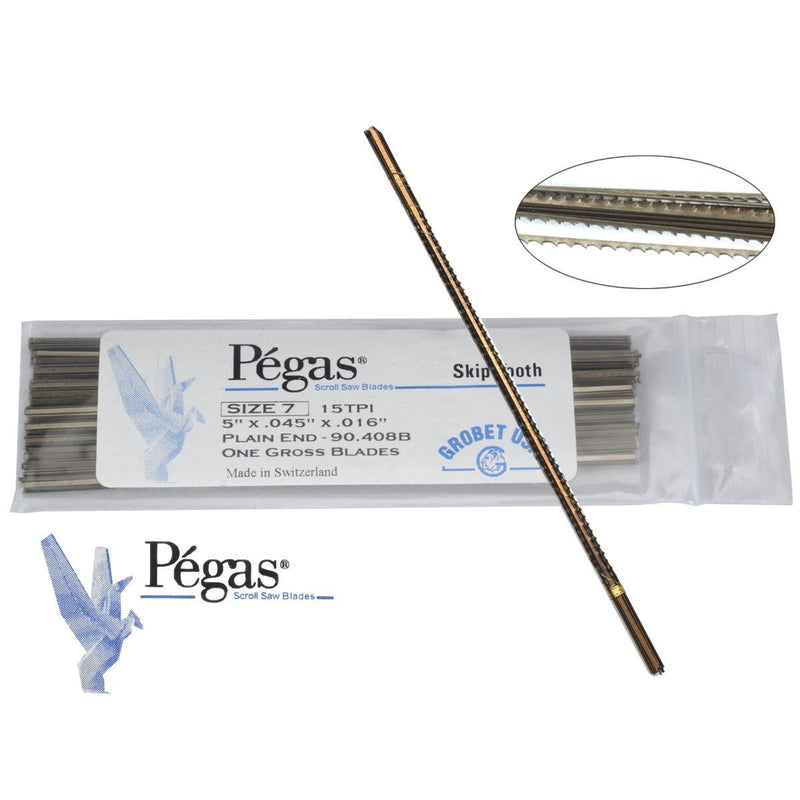 Pegas Woodworkers Skip Tooth Sawblades Size 7 One Dozen 12 Blades - Otto Frei