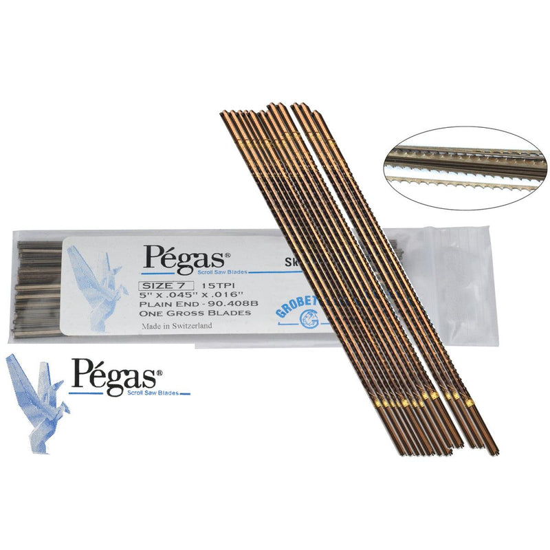 Pegas Woodworkers Skip Tooth Sawblades Size 7 One Gross 144 - Otto Frei