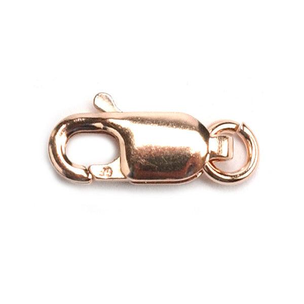 Pink Gold Filled Rectangular Shape Lobster Claw with Ring - Otto Frei