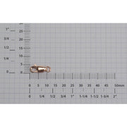 Pink Gold Filled Rectangular Shape Lobster Claw with Ring - Otto Frei