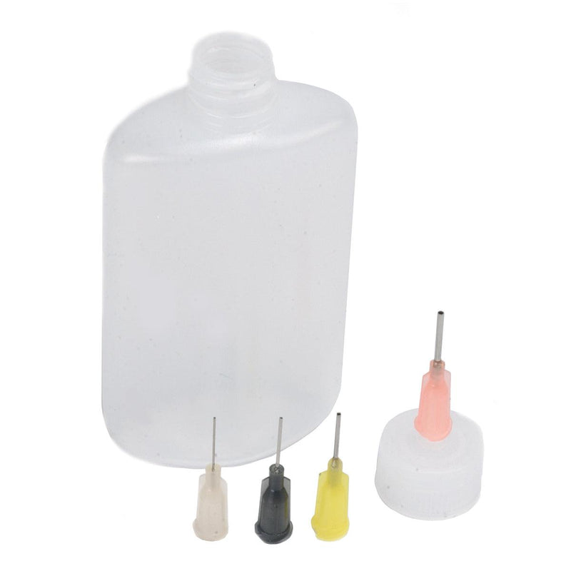Plastic Flux Dispenser Squeeze Bottle With 4 Tips - Otto Frei