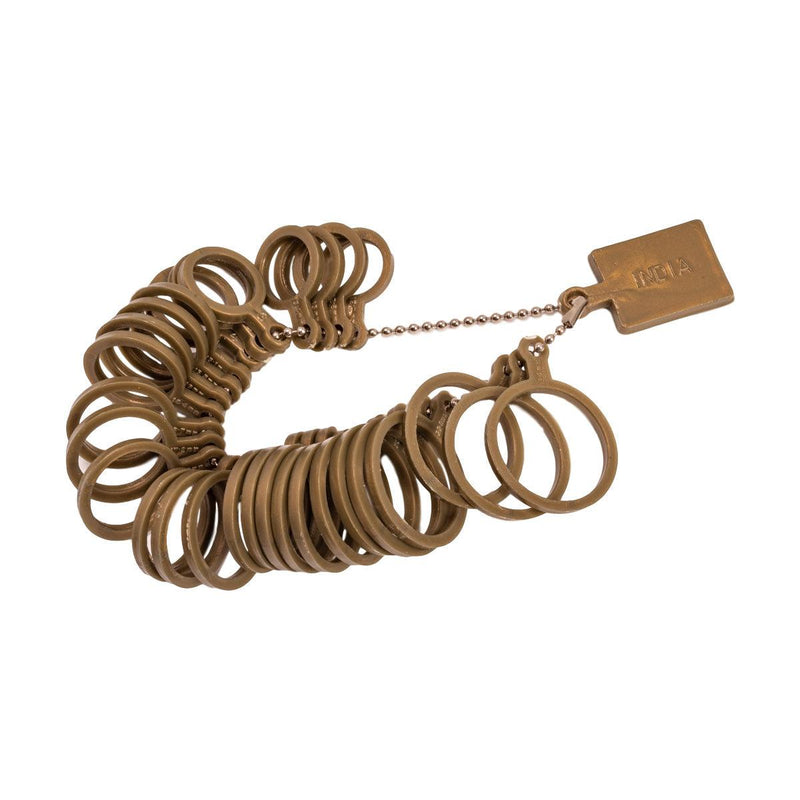 Plastic Ring Finger Gauge - USA Standard Sizes 1-15 - 1Piece - Otto Frei