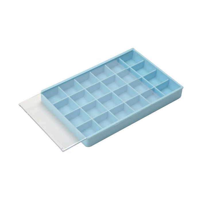 Plastic Small Parts Box with Sliding Lid & Easy Out Compartments