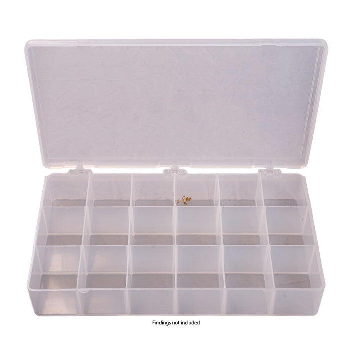 The Beadsmith Organizer Box With 18 Compartments