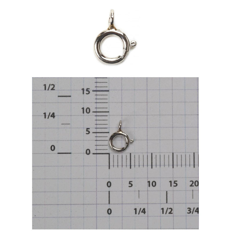 Platinum Open Top Spring Ring Clasp 5mm | OttoFrei — Otto Frei
