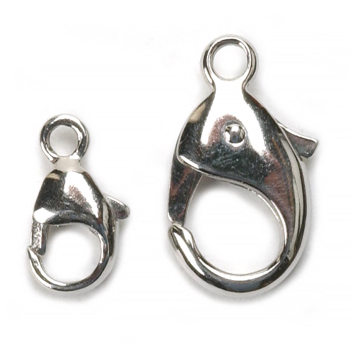 Platinum Oval Lobster Claw Clasp with Ring | OttoFrei: Otto Frei