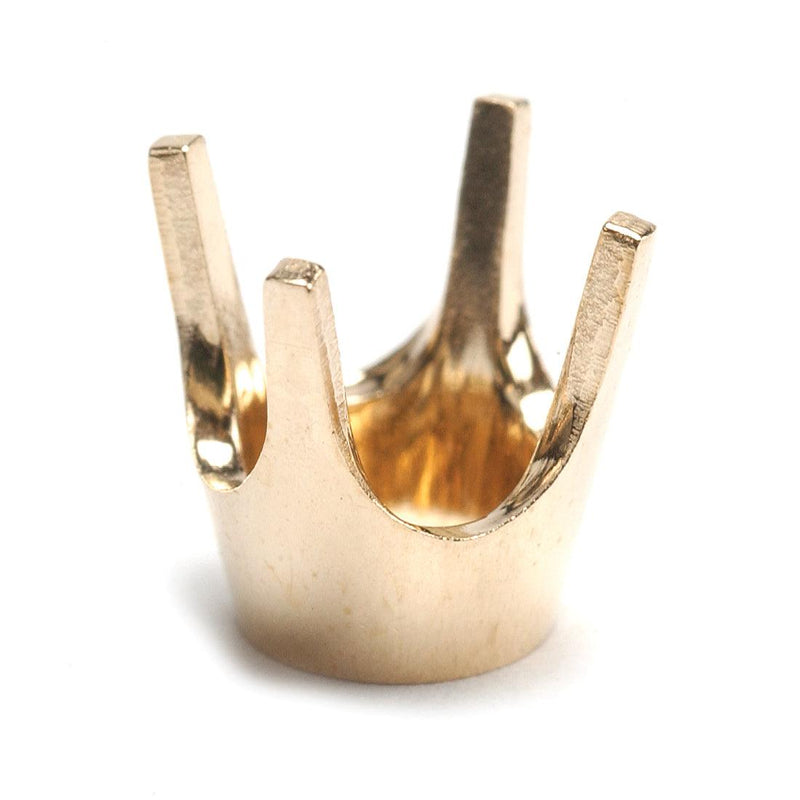 Platinum Round Low Base 4-Prong Die Struck Settings - Otto Frei