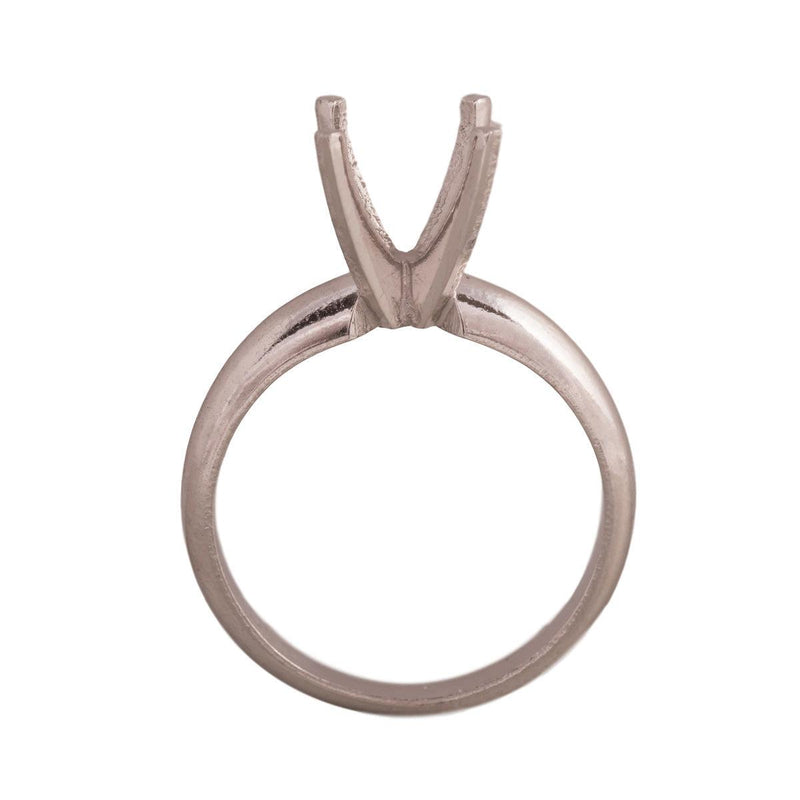 Platinum Round Solitaire 8.5mm Center Stone 4-Prong Die Struck - Otto Frei