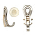 Platinum With 18K White Spring Handmade European Earring Clips - Otto Frei