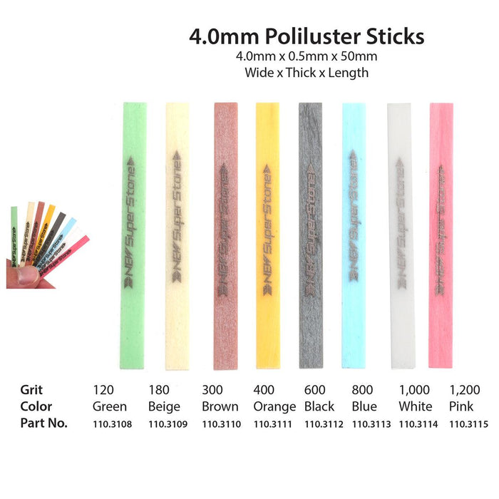 Poliluster Sticks Ceramic Files-4mm - Otto Frei