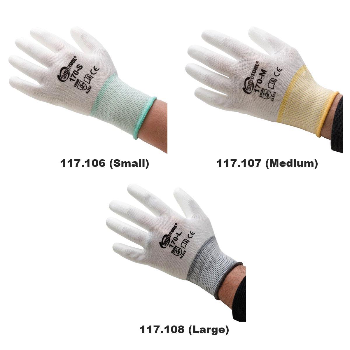 Handschuhe mit Polyurethan-Handflächenbeschichtung – 12 Paar