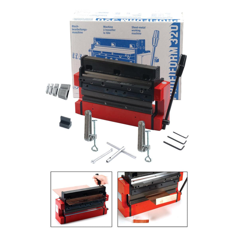 Profiform 320 Basic Unit-12-1/2" Bench Shear And Bending Brake - Otto Frei