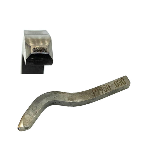 PT950 Bent Square Shank Hallmark Stamp-1/32" (0.75mm) Impression Height - Otto Frei