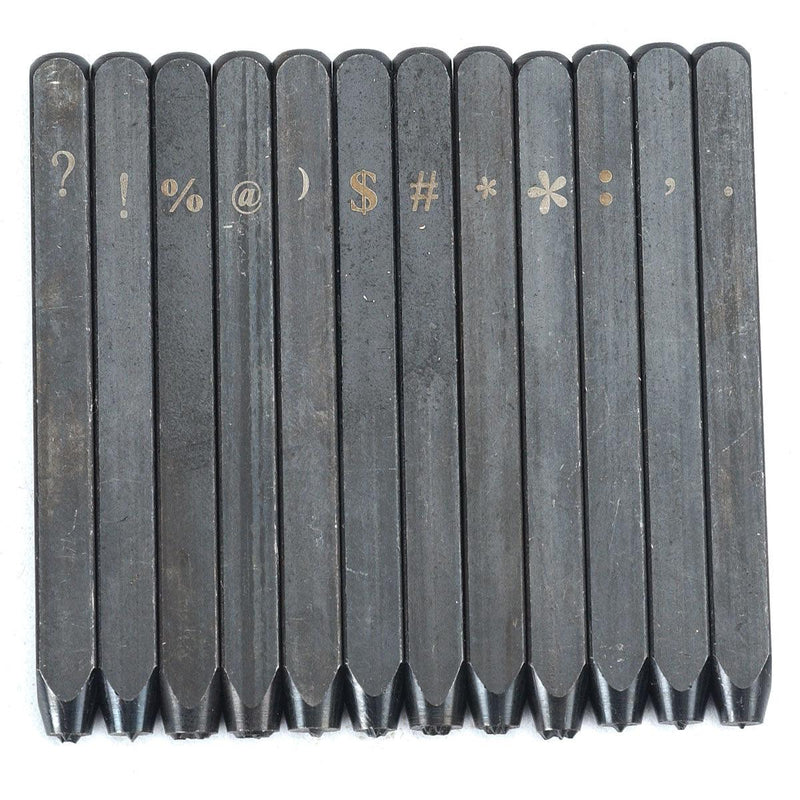 Punctuation Stamp Set of 12 on Wood Stand - Otto Frei