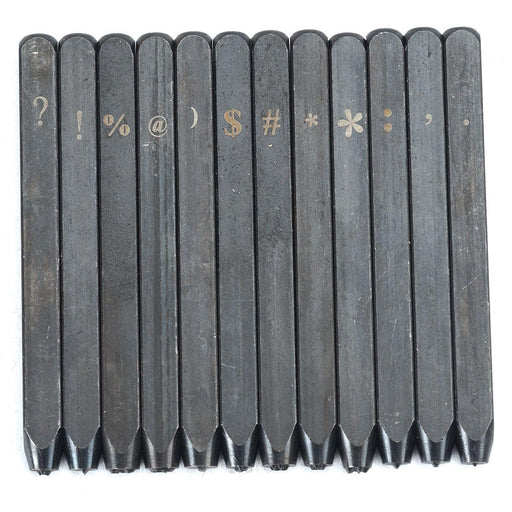 Punctuation Stamp Set of 12 on Wood Stand - Otto Frei