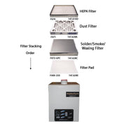 Quatro SPB-560-1BK SolderPure Solder/Waxing/Smoke Fume Extractor - Otto Frei