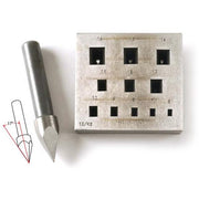 Rectangular Bezel Block 6mm x 4mm to 16mm x 14mm 11 Holes 17 Degree - Otto Frei