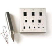 Rectangular Bezel Block-Wide 4mm x 2.8mm to 14mm x 10mm 11 Holes 17 Degree - Otto Frei