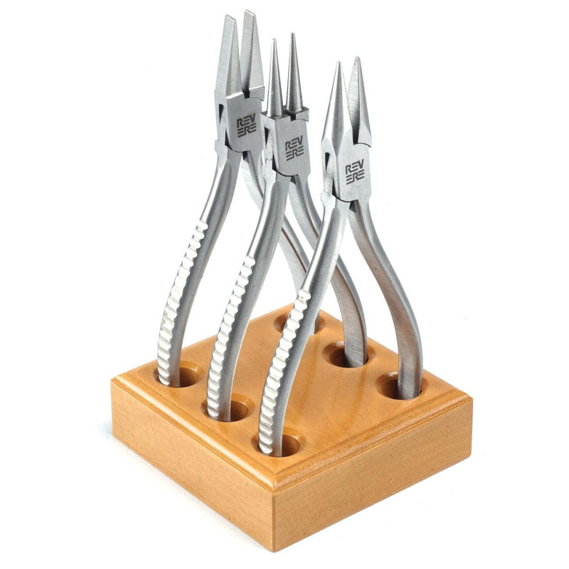 Revere Pliers Kit of 3 on Wood Stand - Otto Frei