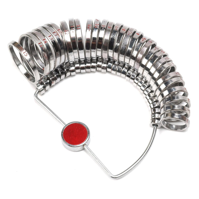 Ring Finger Gauge Sizes 1-15 USA Standard - Otto Frei