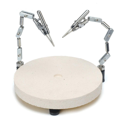 Rotating Soldering Turntable With Two Tungsten Tipped Third Hands - Otto Frei