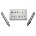 Round & Oval Bezel Block 4mm to 10mm - 14 Holes 17 Degree