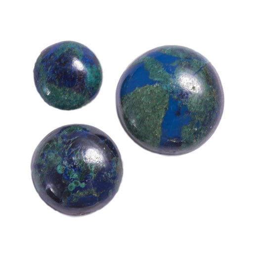 Runder Azurit-Cabochon
