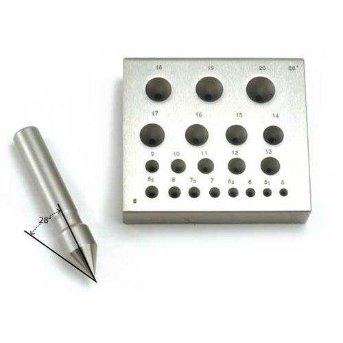 Round Bezel Block 28 Degree-5mm to 20mm-20 Holes - Otto Frei