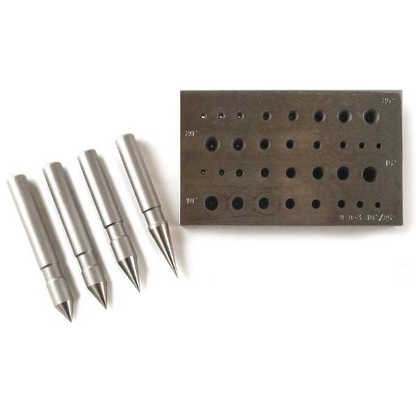 Round Bezel Block Set-4 Degrees-10-15-20 & 25-4 Rows 3mm  to 8mm - Otto Frei