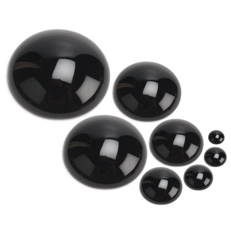 Round Black Onyx Cabochon - Otto Frei