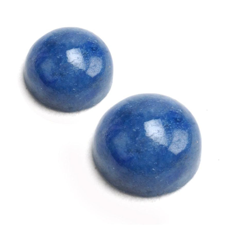 Round Denim Lapis Cabochon - Otto Frei