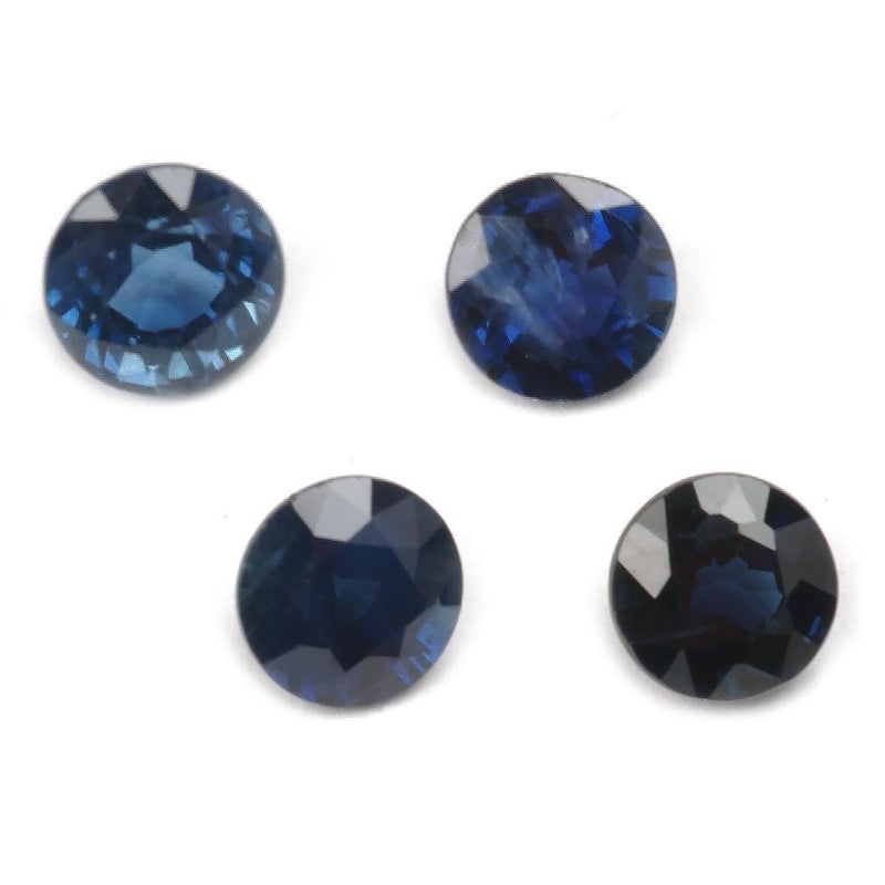 Round Faceted Genuine Blue Sapphire - Otto Frei