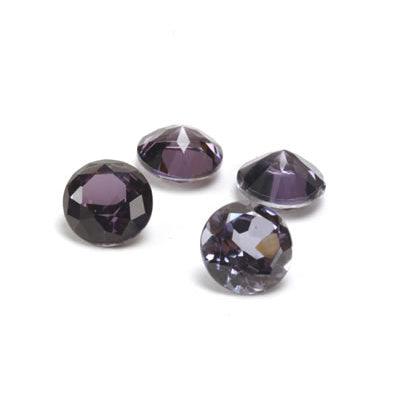 Round Faceted Imitation Amethyst - Otto Frei