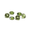 Round Faceted Imitation Peridot, Synthetic Spinel Doublet (August) - 1.00mm
