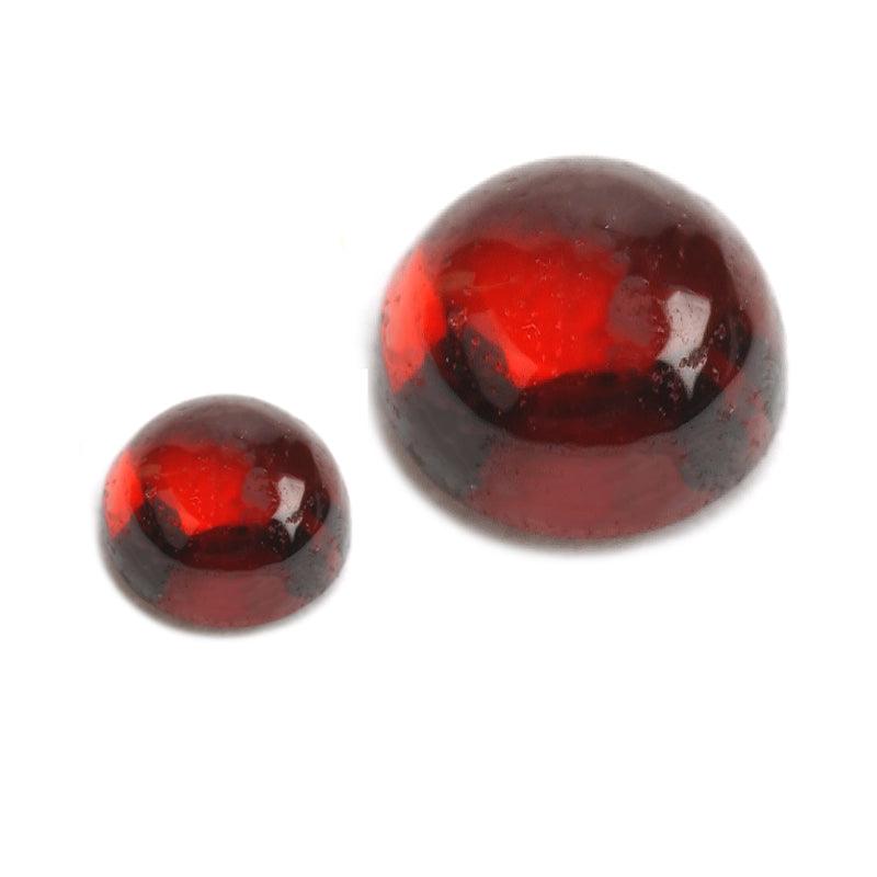 Round Genuine Garnet Cabochon - Otto Frei