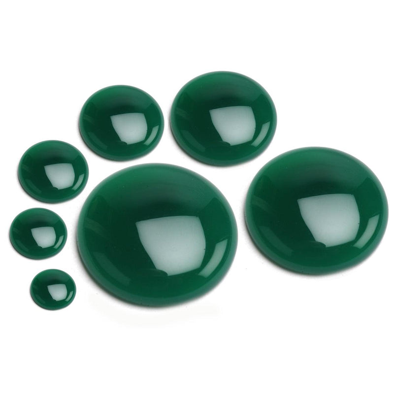 Round Green Onyx Cabochon - Otto Frei