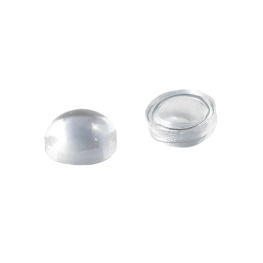 Round Lab-Created White Sapphire Cabochon - Otto Frei