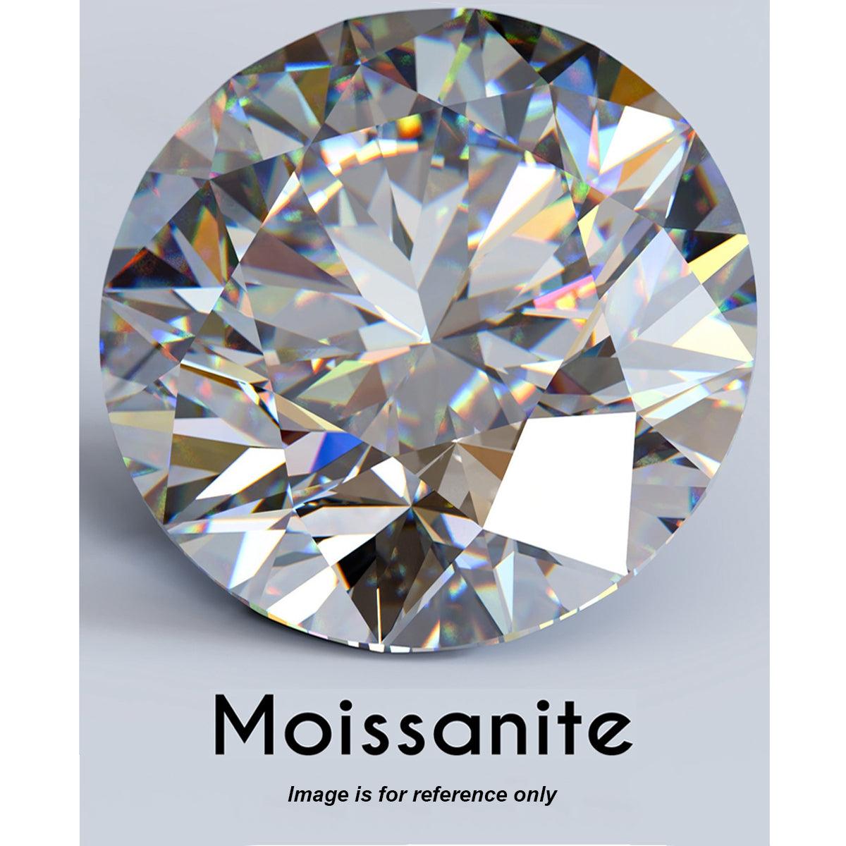 Pierre Moissanite Ronde 8 Mm - 2 Carats - Qualité GRA VVS1 - Neuf Avec étiquette