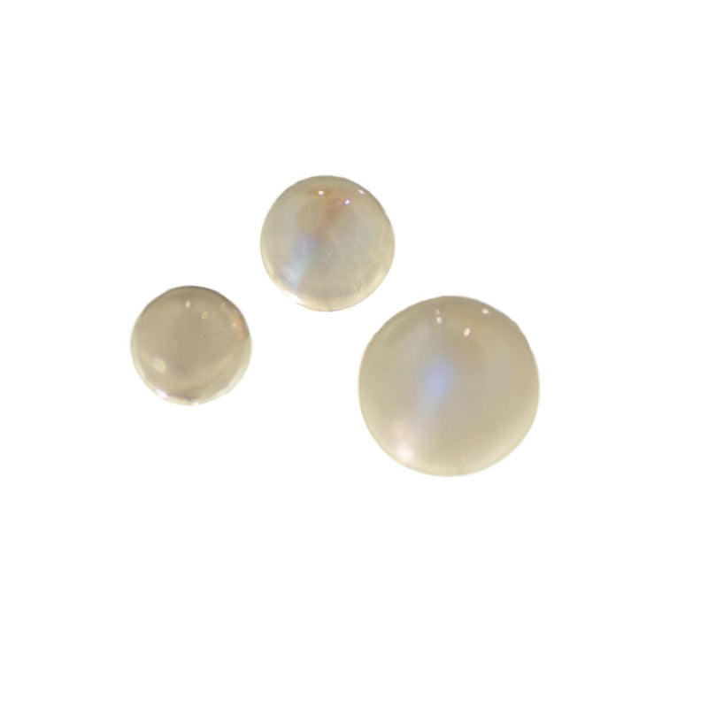 Round Rainbow Moonstone Cabochon - Otto Frei