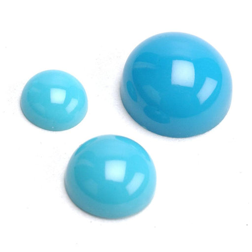 Round Sleeping Beauty Turquoise Cabochon - Otto Frei