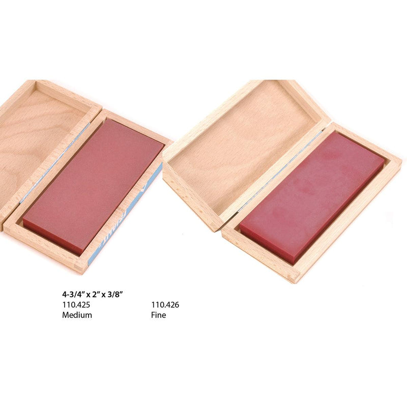 Ruby Bench Stone 4-3/4" x 2" x 3/8" Boxed - Otto Frei