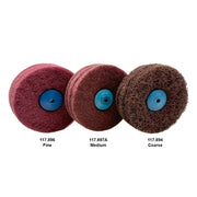 Satin Finish Brushes 4" - Coarse, Medium & Fine - Otto Frei