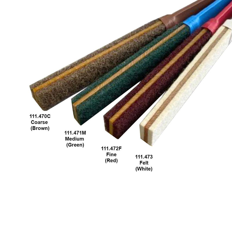 Satin Finish/Felt Finish Sticks Kit of 4-Coarse, Medium, Fine & Felt - Otto Frei