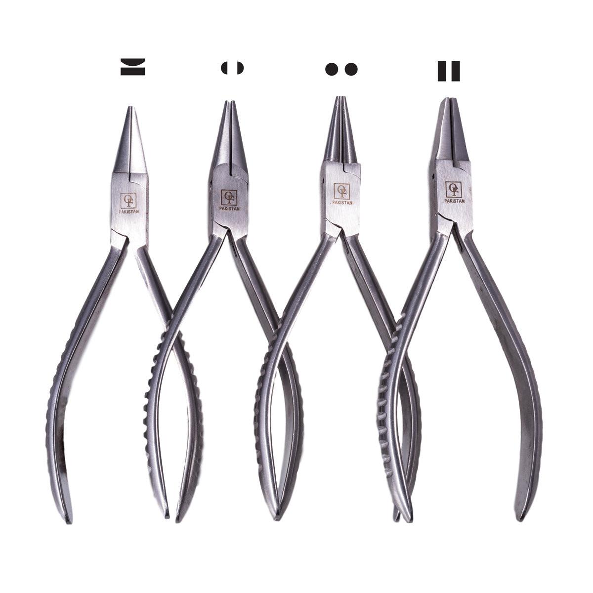 Scalloped Handle Naked Plier Set of 4 | Value Line: Otto Frei