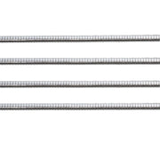 Schofer Germany Sterling Silver Boa Snake Chain 1.4mm 5' (60") Pack - Otto Frei