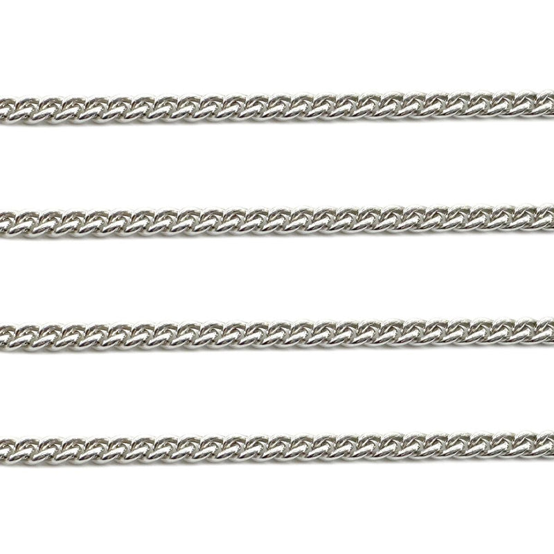 Schofer Germany Sterling Silver Curb Chain 5.2mm x 3.2mm -5' (60 Inch) Pack - Otto Frei
